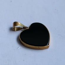 Load image into Gallery viewer, Vintage Onyx Heart Pendant
