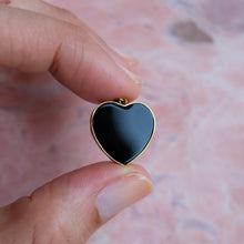 Load image into Gallery viewer, Vintage Onyx Heart Pendant
