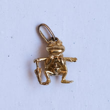 Load image into Gallery viewer, Vintage Frog with Umbrella Charm
