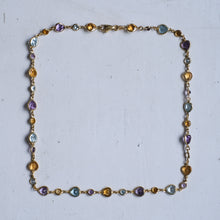 Load image into Gallery viewer, Vintage 16 inch Multi-Gemstone Station Necklace
