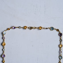 Load image into Gallery viewer, Vintage 16 inch Multi-Gemstone Station Necklace
