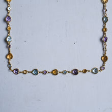 Load image into Gallery viewer, Vintage 16 inch Multi-Gemstone Station Necklace

