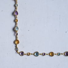 Load image into Gallery viewer, Vintage 16 inch Multi-Gemstone Station Necklace
