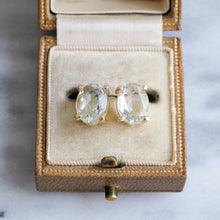 Load image into Gallery viewer, Vintage Aquamarine Stud Earrings
