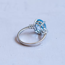 Load image into Gallery viewer, Vintage French Topaz with Diamonds Ring
