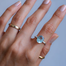 Load image into Gallery viewer, Vintage French Topaz with Diamonds Ring
