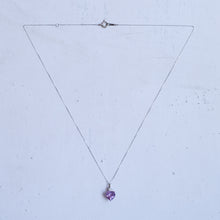 Load image into Gallery viewer, Vintage 15.35 inch Amethyst and Diamond Adjustable Necklace
