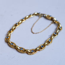 Load image into Gallery viewer, Antique Victorian 6.75 inch Bracelet with Sapphires
