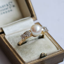 Load image into Gallery viewer, Art Deco era Pearl and Diamond Ring
