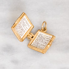 Load image into Gallery viewer, Vintage Estate Holy Bible Prayer Charm
