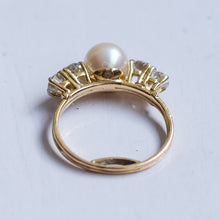 Load image into Gallery viewer, Art Deco era Pearl and Diamond Ring
