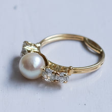 Load image into Gallery viewer, Art Deco era Pearl and Diamond Ring
