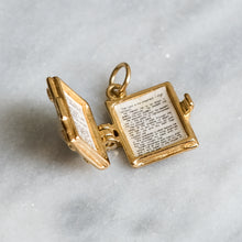 Load image into Gallery viewer, Vintage Estate Holy Bible Prayer Charm
