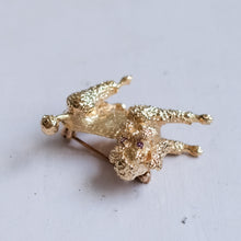Load image into Gallery viewer, Vintage Retro Playful Poodle Brooch

