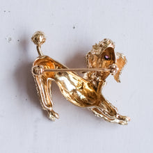 Load image into Gallery viewer, Vintage Retro Playful Poodle Brooch
