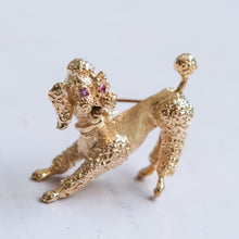 Load image into Gallery viewer, Vintage Retro Playful Poodle Brooch

