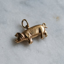 Load image into Gallery viewer, Vintage 9K Yellow Gold Lucky Pig Charm
