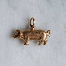 Load image into Gallery viewer, Vintage 9K Yellow Gold Lucky Pig Charm
