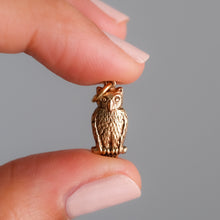 Load image into Gallery viewer, Vintage 9K Yellow Gold Owl Charm
