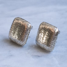 Load image into Gallery viewer, Vintage 1980s Sterling Silver Woven Square Earrings by Angela Cummings
