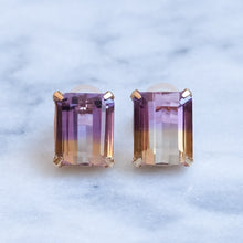 Load image into Gallery viewer, Vintage Ametrine Stud Earrings
