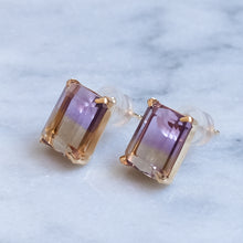 Load image into Gallery viewer, Vintage Ametrine Stud Earrings
