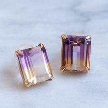 Load image into Gallery viewer, Vintage Ametrine Stud Earrings
