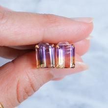 Load image into Gallery viewer, Vintage Ametrine Stud Earrings
