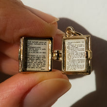 Load image into Gallery viewer, Vintage Estate Holy Bible Prayer Charm
