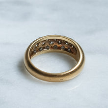 Load image into Gallery viewer, Vintage French Pavé Set Diamond Dome Ring
