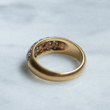 Load image into Gallery viewer, Vintage French Pavé Set Diamond Dome Ring
