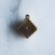 Load image into Gallery viewer, Vintage Dice Charm with Red Enamel
