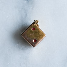 Load image into Gallery viewer, Vintage Dice Charm with Red Enamel
