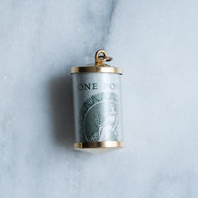 Load image into Gallery viewer, 'In Case of Emergency Break Glass' One-Pound Note Charm
