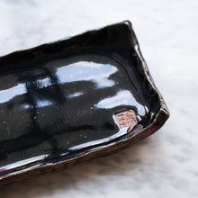 Load image into Gallery viewer, Handmade Large Midnight Blue Catch-All Clay Dish by Swee Ceramics
