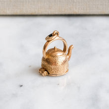 Load image into Gallery viewer, Vintage Articulated Kettle with Fish Charm
