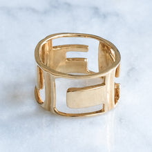 Load image into Gallery viewer, 14K Yellow Gold Ring with Pierced Four-Letter Word

