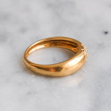Load image into Gallery viewer, Vintage French 18K Yellow Gold Diamond Band

