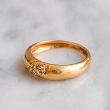 Load image into Gallery viewer, Vintage French 18K Yellow Gold Diamond Band
