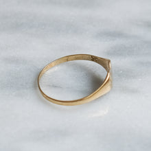Load image into Gallery viewer, Vintage &quot;J&quot; Heart Signet Pinky Ring
