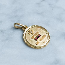 Load image into Gallery viewer, Vintage Retro Round QU'HIER QUE DEMAIN Augis Pendant with Box
