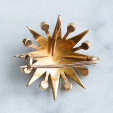 Load image into Gallery viewer, Antique Seed Pearl Celestial Starburst Brooch Pendant (Small)
