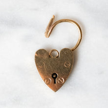 Load image into Gallery viewer, Vintage 9K Yellow Gold Heart Padlock Locket
