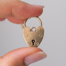 Load image into Gallery viewer, Vintage 9K Yellow Gold Heart Padlock Locket
