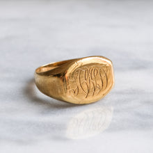 Load image into Gallery viewer, Antique Victorian &quot;HWD&quot; Signet Ring
