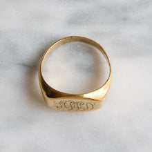 Load image into Gallery viewer, Antique Victorian &quot;HWD&quot; Signet Ring
