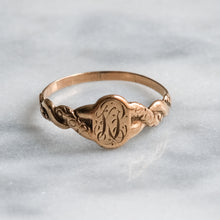 Load image into Gallery viewer, Antique Victorian &quot;KP&quot; Signet Ring
