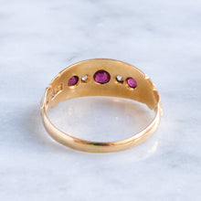 Load image into Gallery viewer, Edwardian Ruby Diamond Boat Ring
