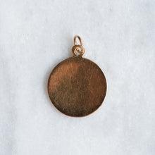 Load image into Gallery viewer, Antique 14K Rose Gold Enamel Basket of Roses Pendant
