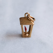 Load image into Gallery viewer, Vintage 14K Rose Gold Lantern Charm Pendant
